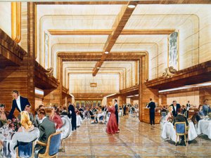 Dinner and Dancing Aboard the RMS Caronia