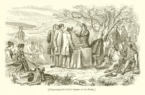 Dispensing the Lords Supper in the Fields by English School