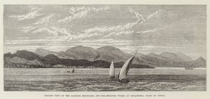 Distant View of the Laurium Mountains and Ore-Smelting Works at Ergasteria, Coast of Attica by English School