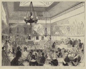 Distribution of Prizes by HRH Prince Albert at the Society of Arts, Adelphi, Monday, 10 June 1844 by English School