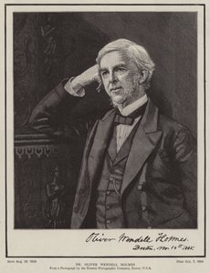Dr Oliver Wendell Holmes by English School