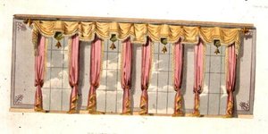 Drawing Room Window Curtains, Plate 92 from Ackermann