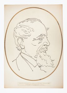Drawing of Charles Dickens by Mr. Maskelyne