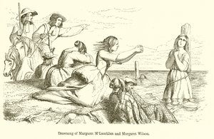 Drowning of Margaret MLauchlan and Margaret Wilson by English School