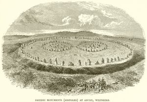 Druidic Monuments (Restored) at Abury, Wiltshire by English School