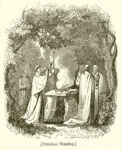 Druidical Worship by English School