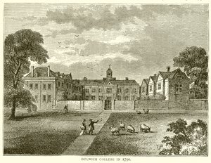 Dulwich College in 1790 by English School