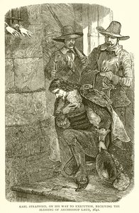 Earl Strafford, on his Way to Execution, receiving the Blessing of Archbishop Laud, 1641 by English School
