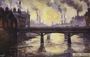 Early Morning on the Don, Sheffield by English School