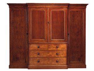 Early Victorian Breakfront Wardrobe, Designed by Heal & Son by English School