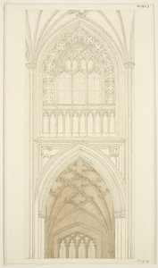 East Side of South Transept of St Mary Redcliffe by English School