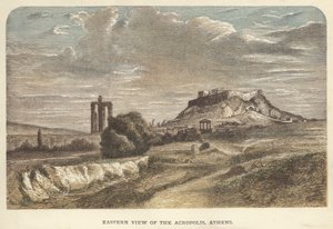 Eastern View of the Acropolis, Athens by English School