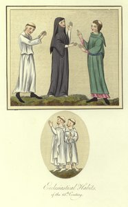 Ecclesiastical Habits of the 13th Century by English School