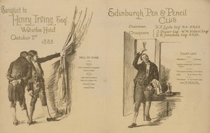 Edinburgh Pen and Pencil Club: Banquet to Henry Irving by English School