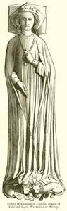 Effigy of Eleanor of Castile, Queen of Edward I, in Westminster Abbey by English School
