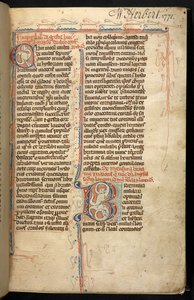 Egerton 3142, f.1r, Text with an illuminated initial, 