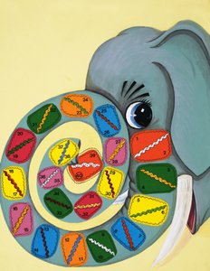 Elephant Trunk with Numbers
