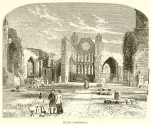 Elgin Cathedral by English School