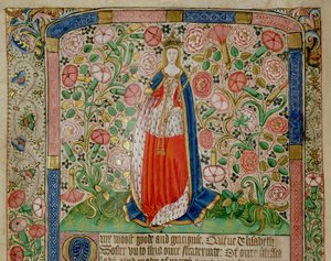 Elizabeth Woodville (c.1437-92) Queen Consort of King Edward IV of England (detail)