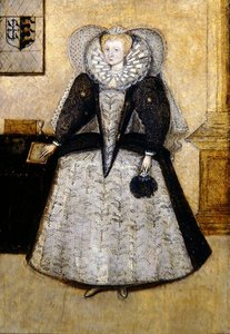 Elizabethan Portrait of a Young Married Mrs. Golbourne, nee Fleetwood