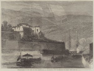Embarkation of the Body of the Czarewitch at Villafranca, for Conveyance to Russia by English School