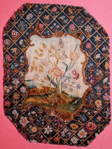 Embroidery from a Firescreen or Chair Back, Mid-18th Century by English School