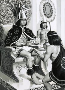 Emperor Montezuma of the Aztecs Liked Drinking Cocoa by English School