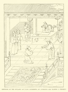 Emperor of the Dynasty of Tang According an Audience and Making a Present by English School