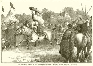 English Merry-Making in the Fourteenth Century: Tilting at the Quintain by English School