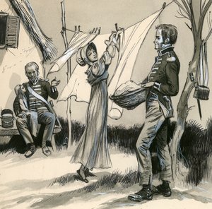 English Soldiers Had a Reputation for Kindness by English School