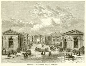 Entrance to Euston Square Station by English School