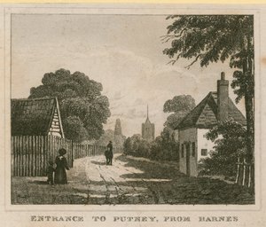 Entrance to Putney from Barnes by English School