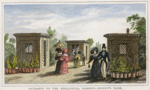 Entrance to the zoological gardens, Regents Park by English School