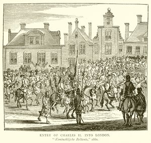 Entry of Charles II into London by English School