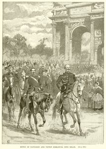 Entry of Napoleon and Victor Emmanuel into Milan by English School