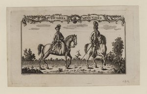 Equestrian Entertainers, Mrs Hughes and Mr Hughes by English School