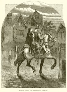 Escape of Charles II in the Disguise of a Servant by English School