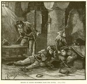 Escape of Roger Mortimer from the Tower by English School