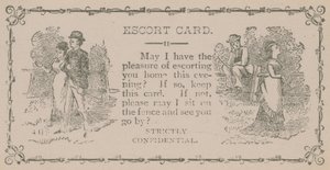Escort Card (engraving)