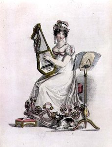 Evening/Opera Dress, fashion plate from Ackermann