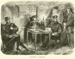 Examining a Deserter, February 1871 by English School