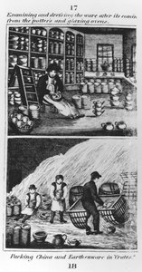 Examining and Dressing the Ware, 1827 by English School