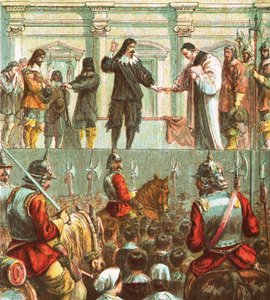 Execution of Charles I by English School