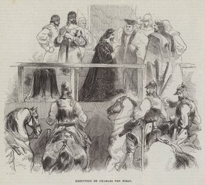 Execution of Charles the First by English School