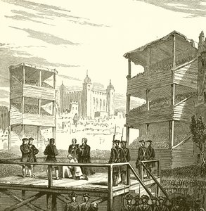 Execution of Lord Derwentwater on Tower Hill, 1716 by English School