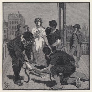 Execution of Marie Antoinette by English School