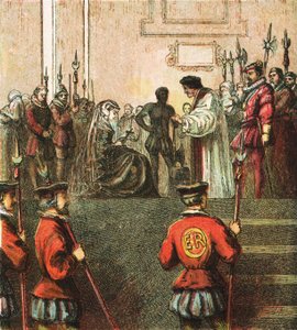 Execution of Mary, Queen of Scots by English School