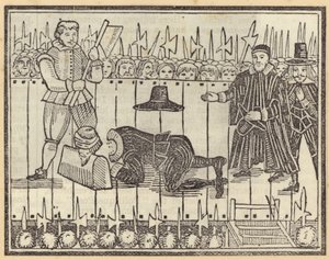 Execution of a Man, Probably King Charles I by English School