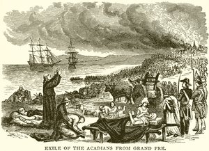 Exile of the Acadians from Grand Pre by English School