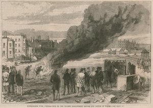 Experiments with Extinguisher on the Thames Embankment before the Prince of Wales by English School